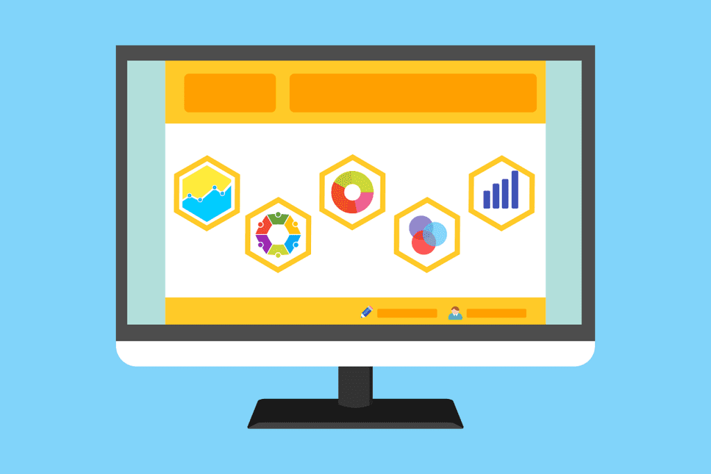 Free statistic survey website vector