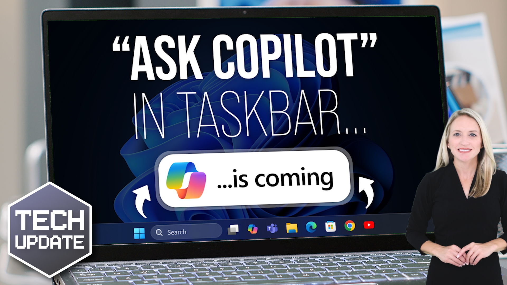 “Ask Copilot” is coming to your Taskbar (but only if you want it to)