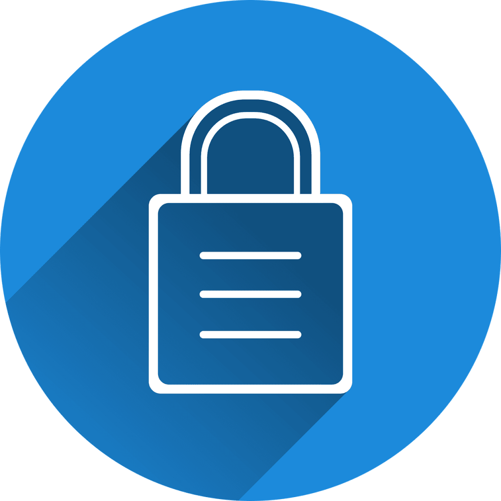 Free castle security locked vector