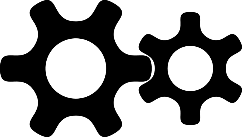 Free gear machine mesh vector