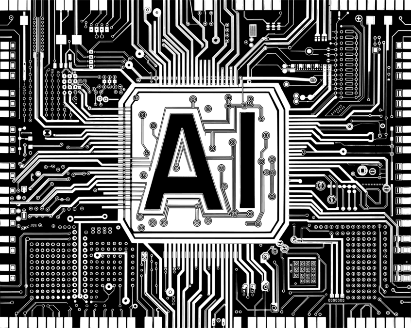 Free ai generated artificial intelligence typography vector