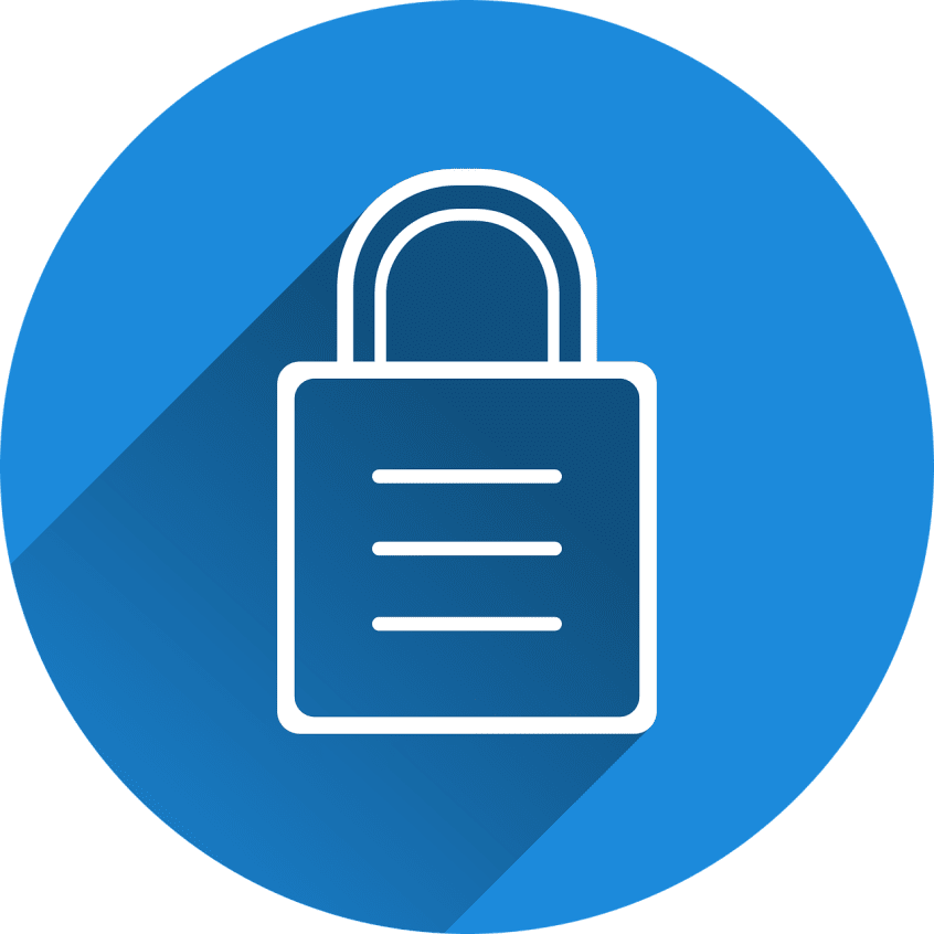 Free castle security locked vector